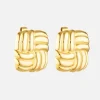 Baby Cushion Earrings - Gold