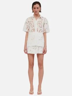 Florence Lace Skirt - White