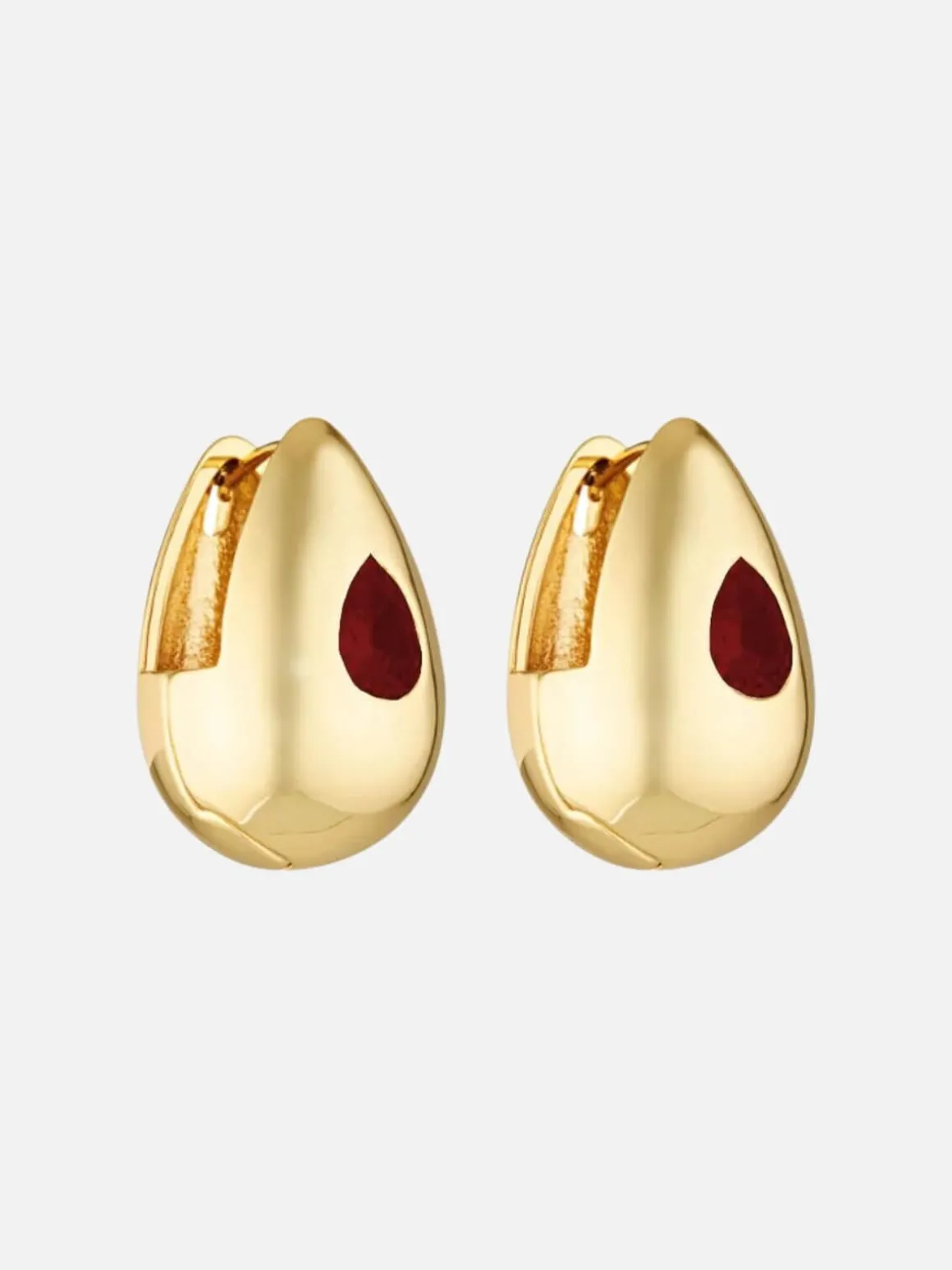 Heritage Earrings - Garnet