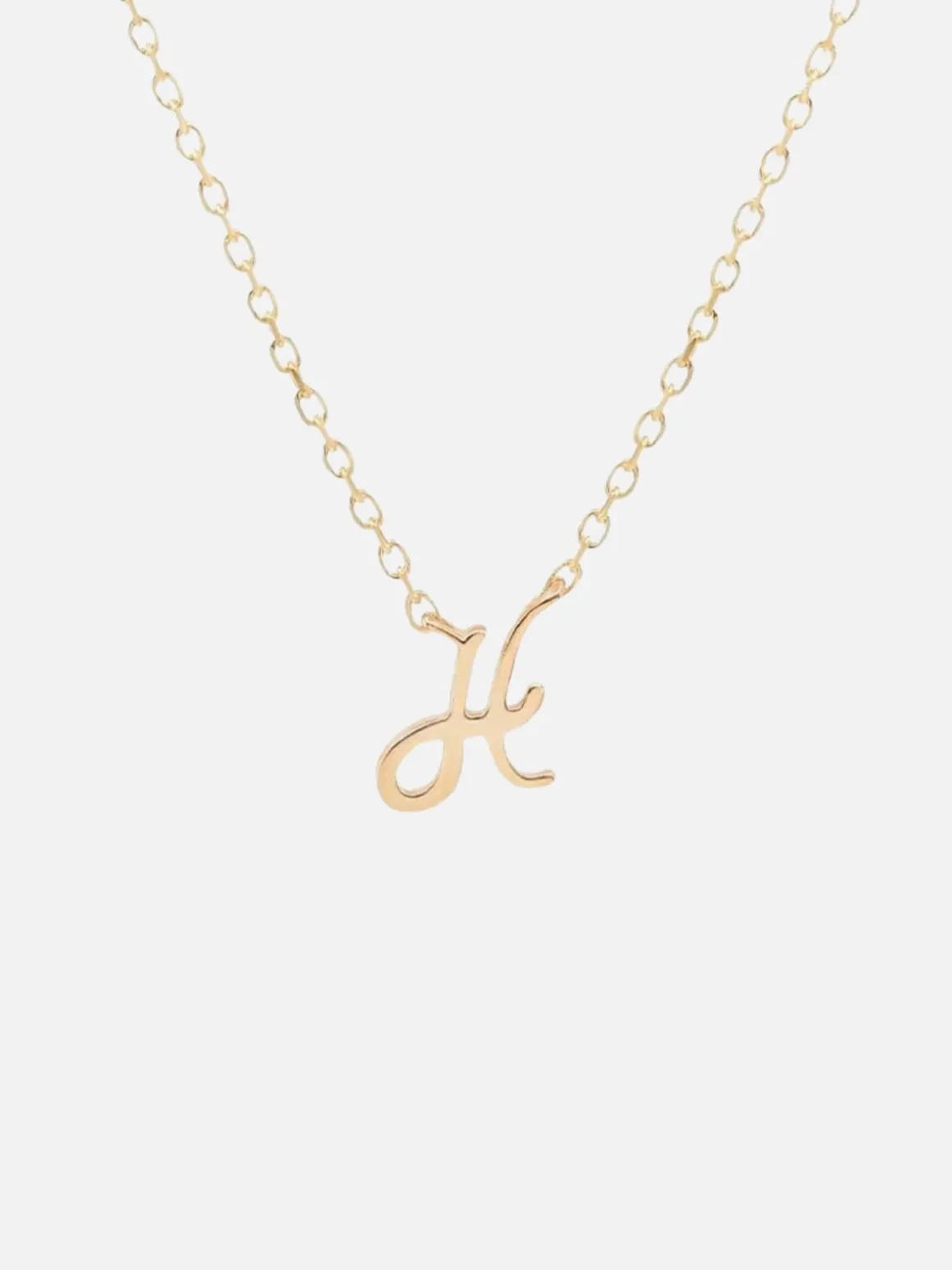 14K Gold Love Letter Necklace