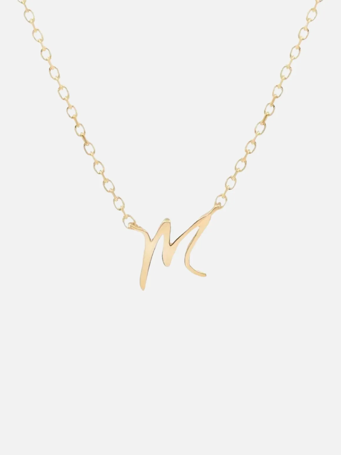 14K Gold Love Letter Necklace