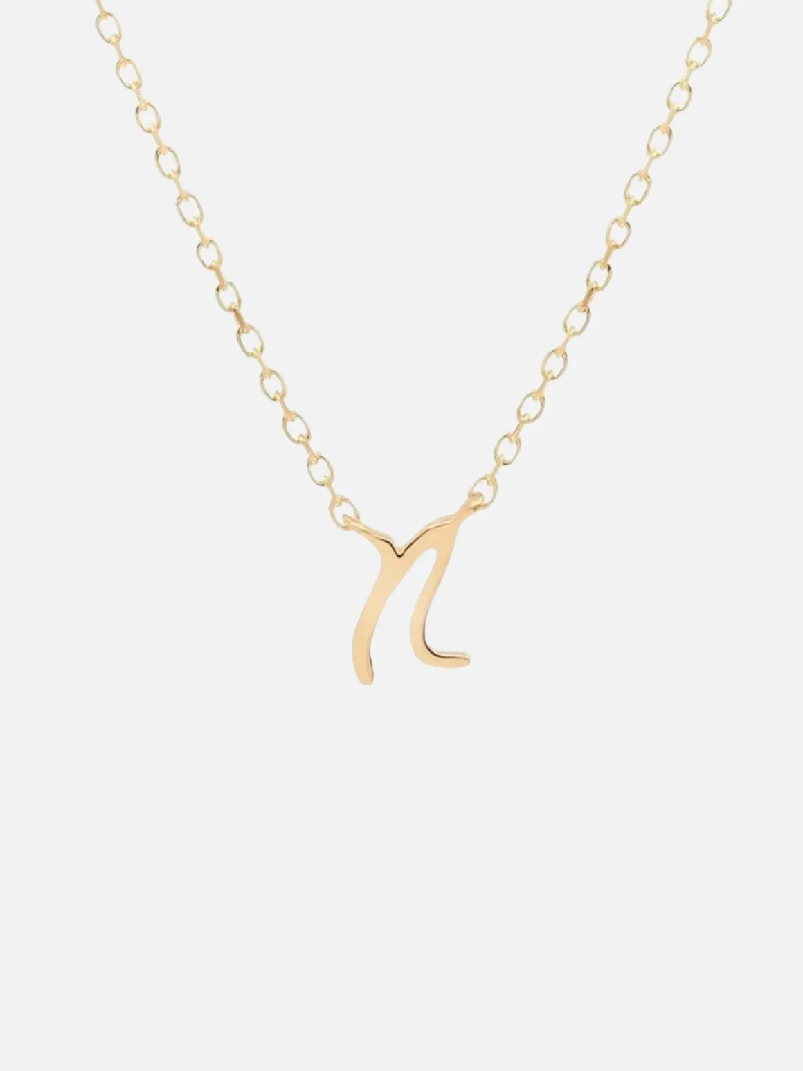 14K Gold Love Letter Necklace