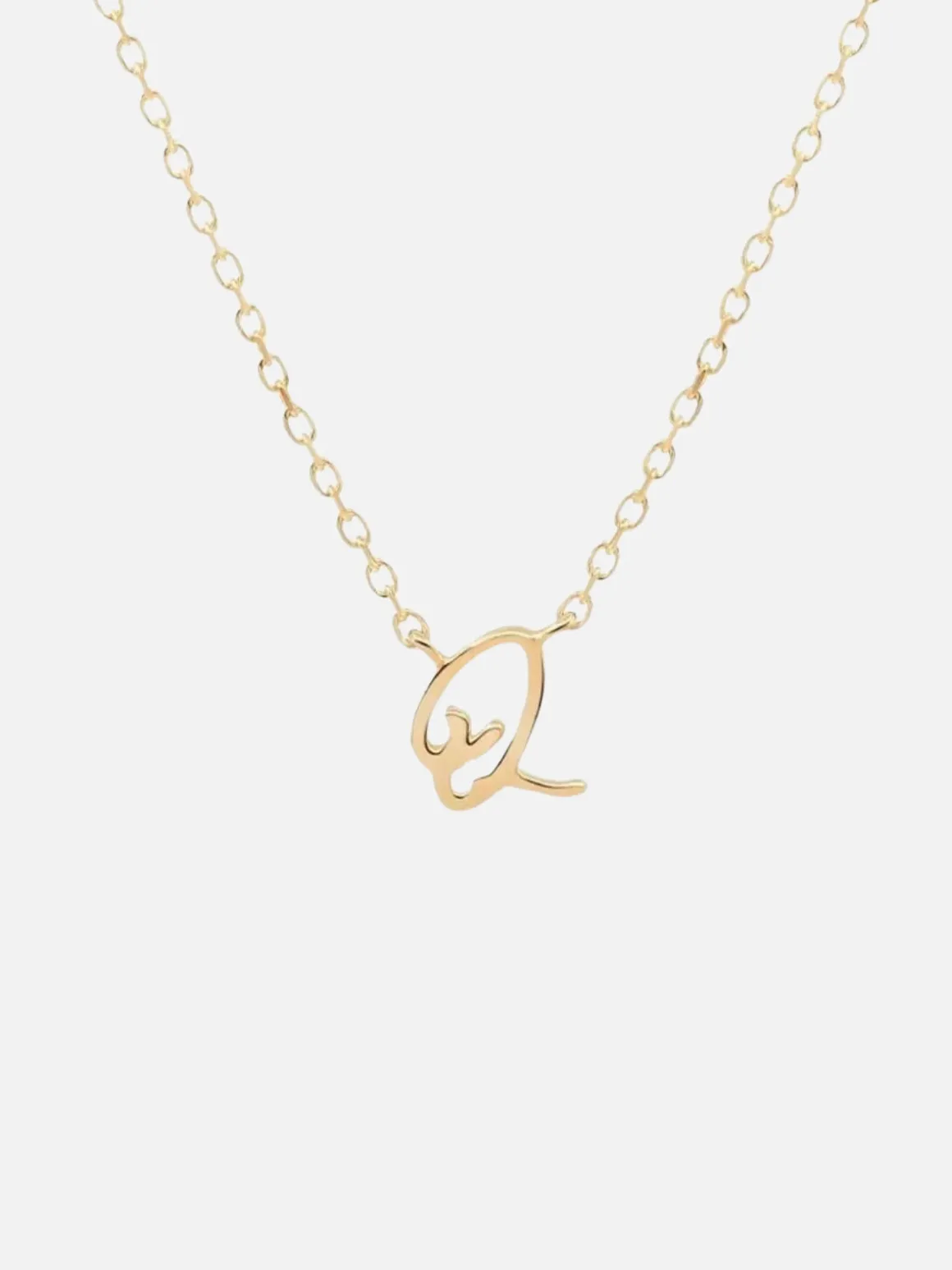 14K Gold Love Letter Necklace
