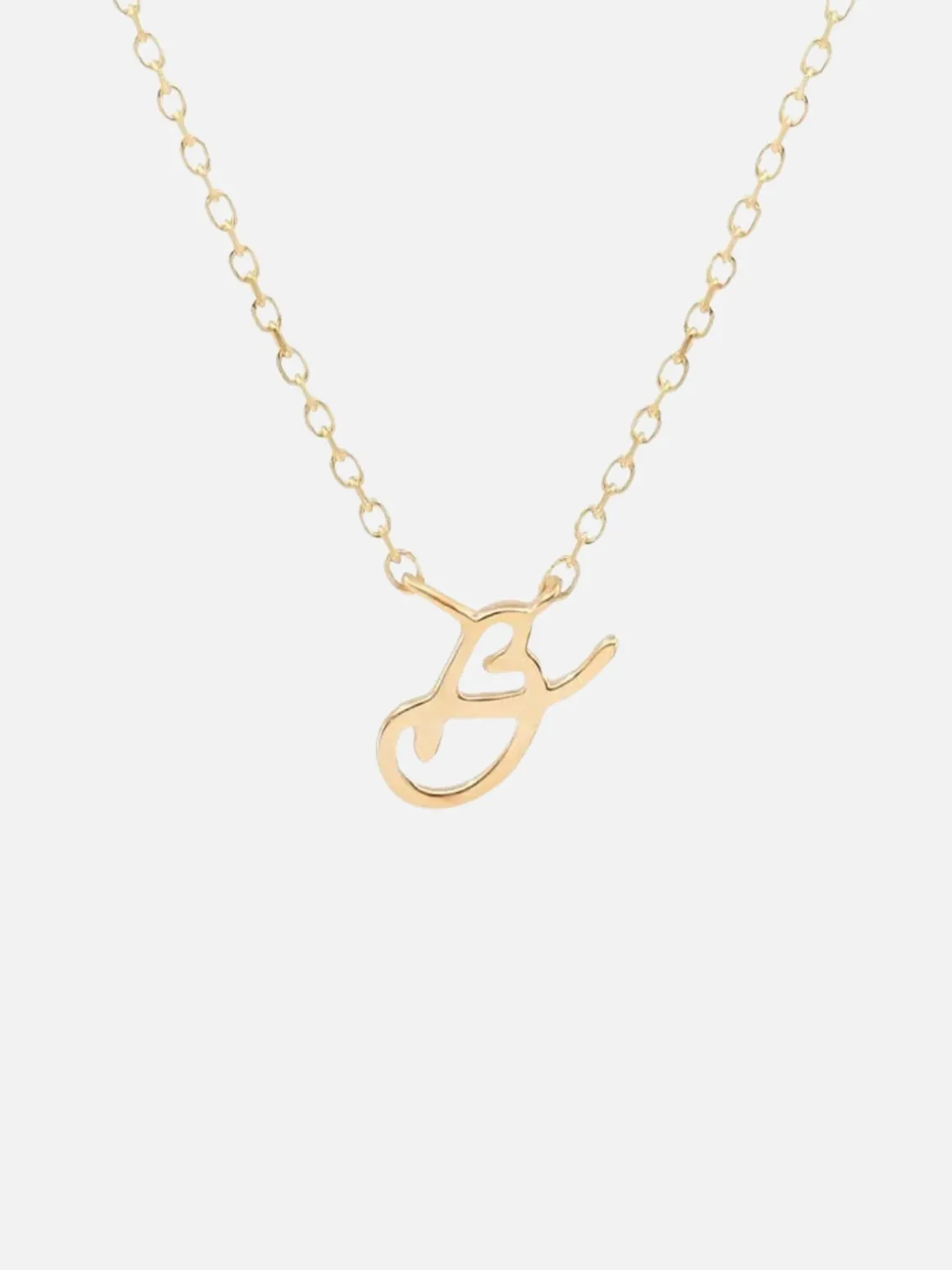 14K Gold Love Letter Necklace