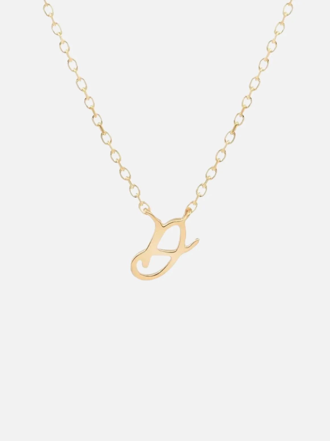 14K Gold Love Letter Necklace