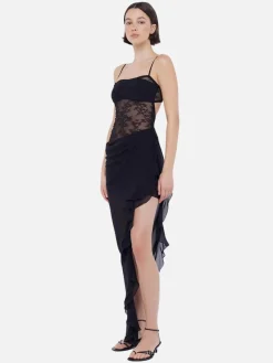 Liv Asym Dress - Black