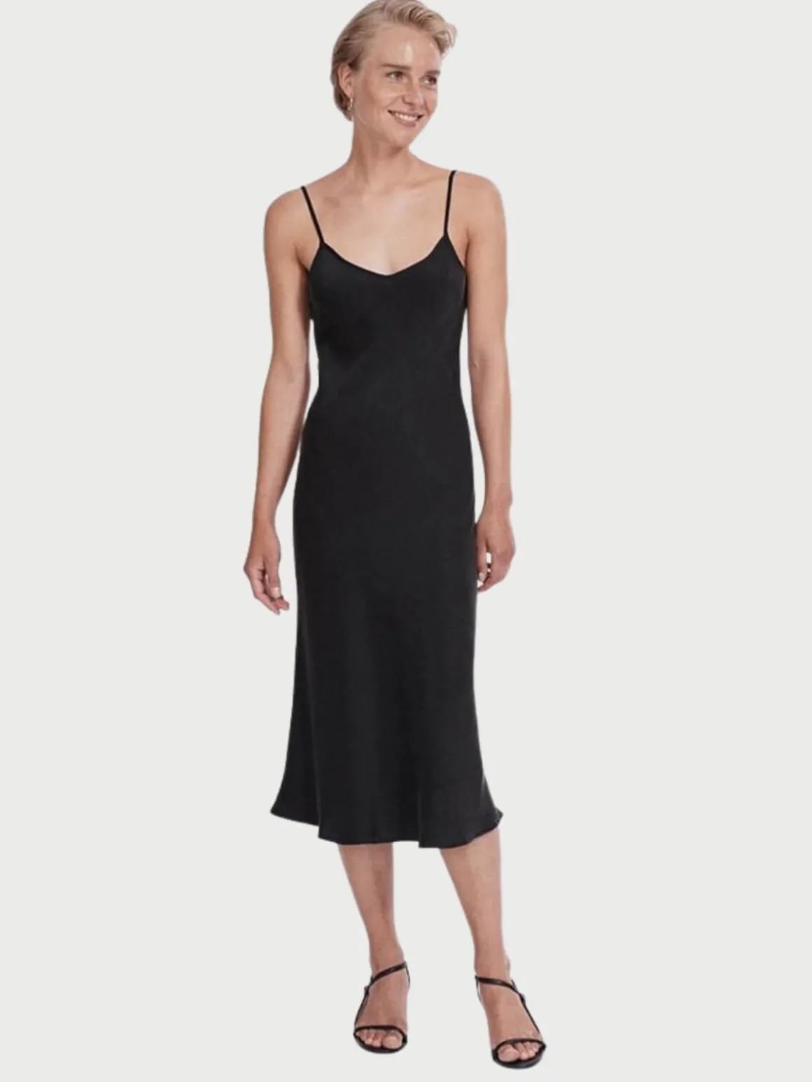 90's Slip Dress - Black